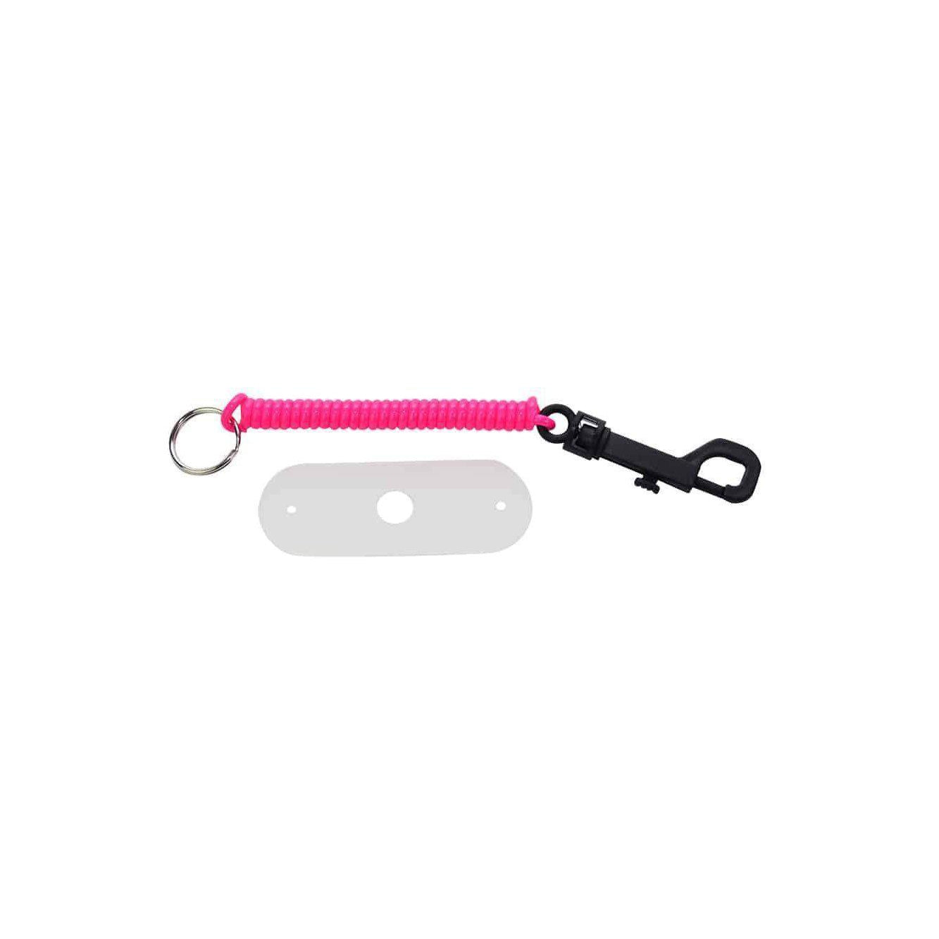 Springz Chew Holder-Pink With Natural Strap