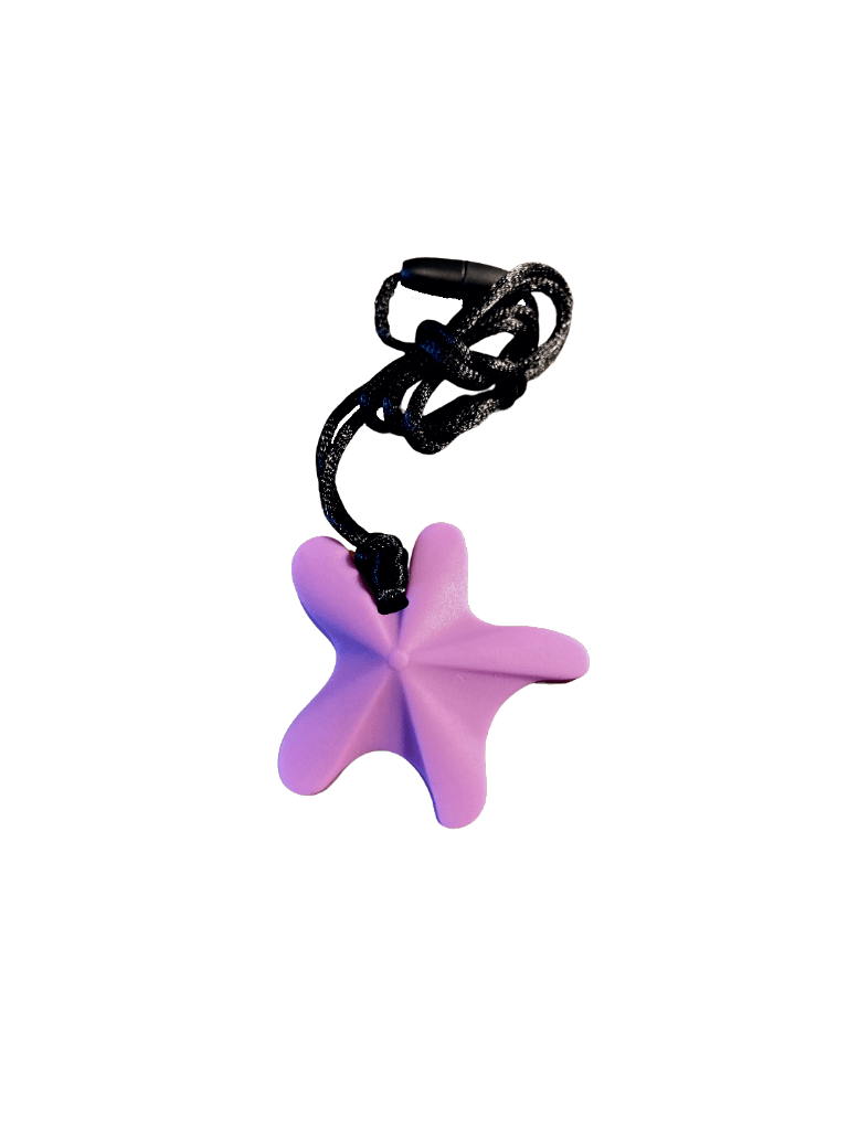 Starfish Chew Pendant- Lilac Color
