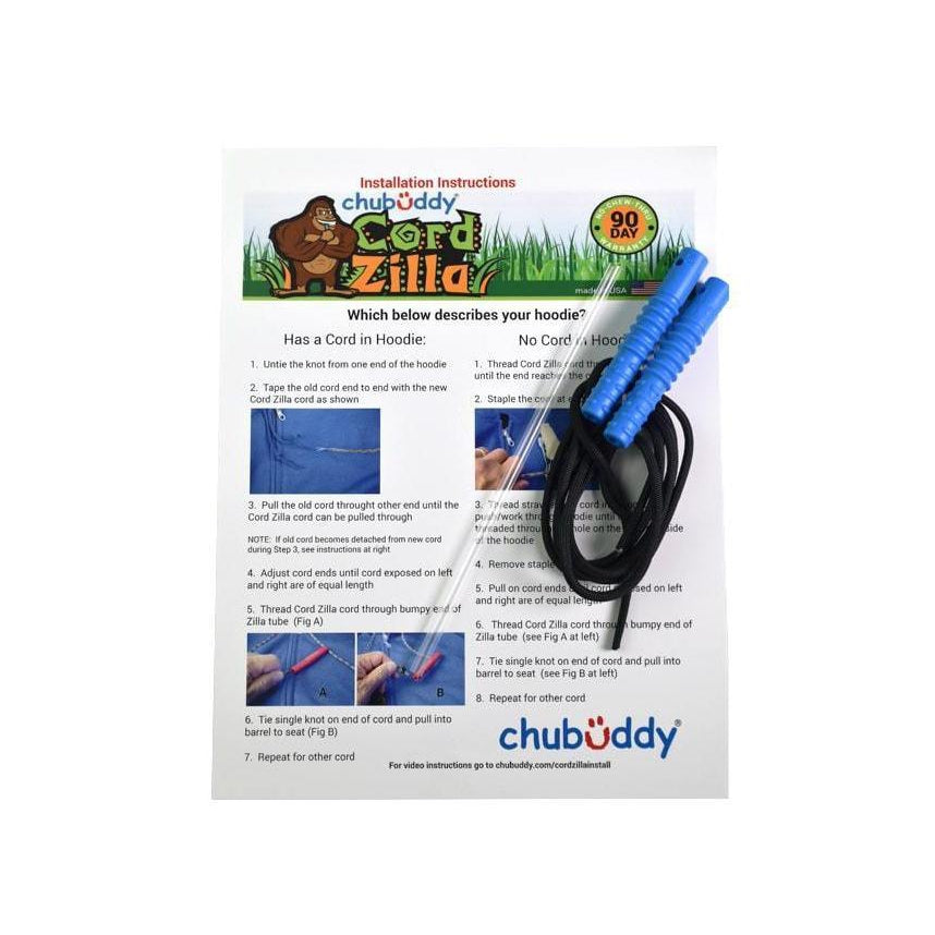 ChuBuddy Blue Cord Zilla with Rainbow Cord and Install Pack