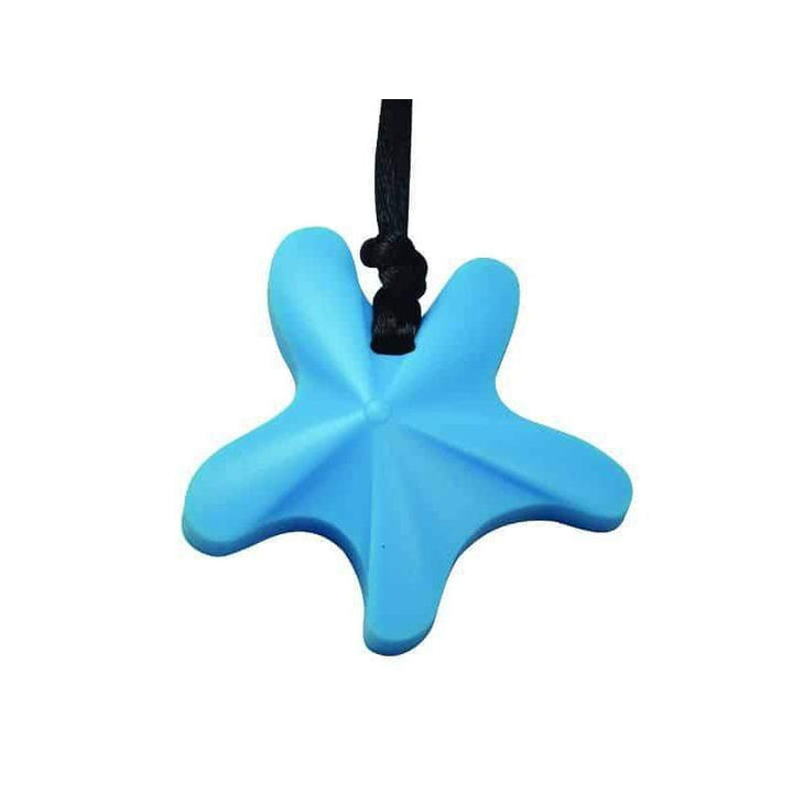 Starfish Chew Pendant- Sky Blue Color Chews &amp; Pendants Chubuddy 