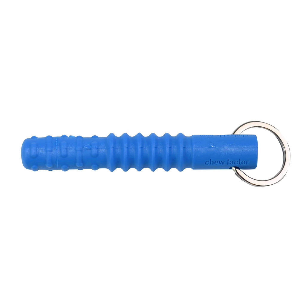 Zipper Zilla, Blue | 70A Durometer Soft | Chew Factor 3.0 Strong | Attaches to Most Zippers | Easy Access Strong chews Chubuddy 