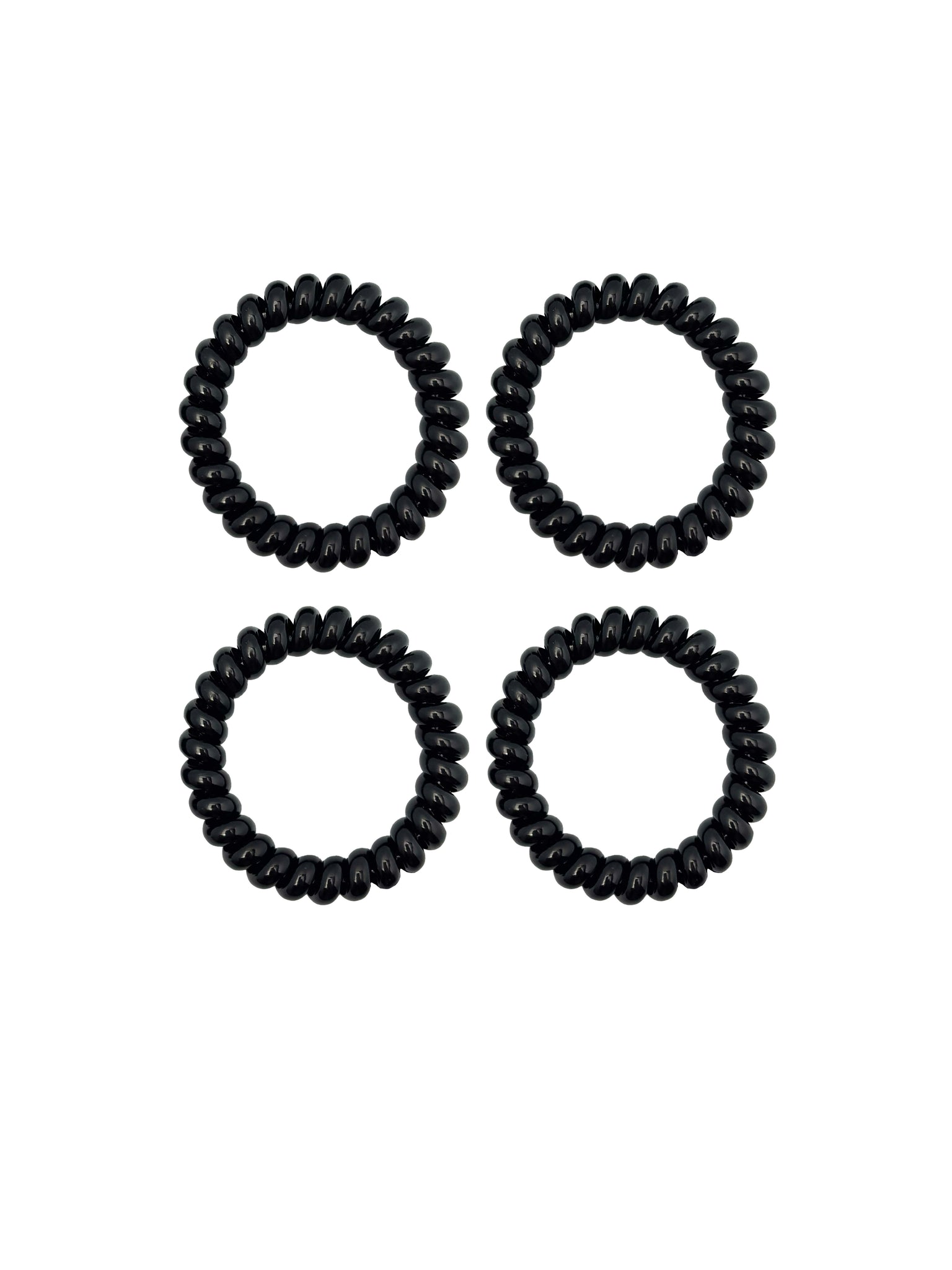 Spiralz Chewable Fidget Bracelets 4 Pack- Black