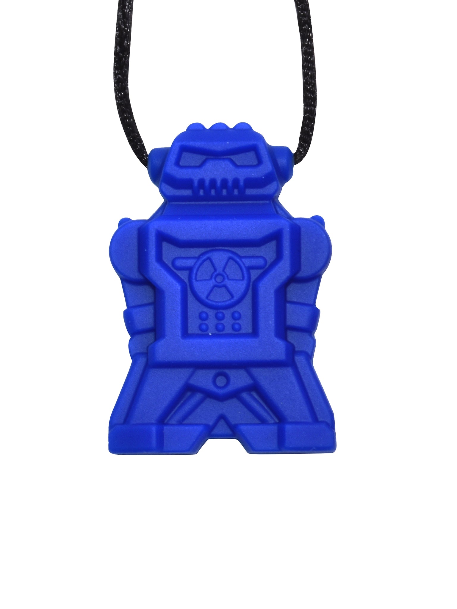 Robot Chew Clasp Necklace- (Blue)