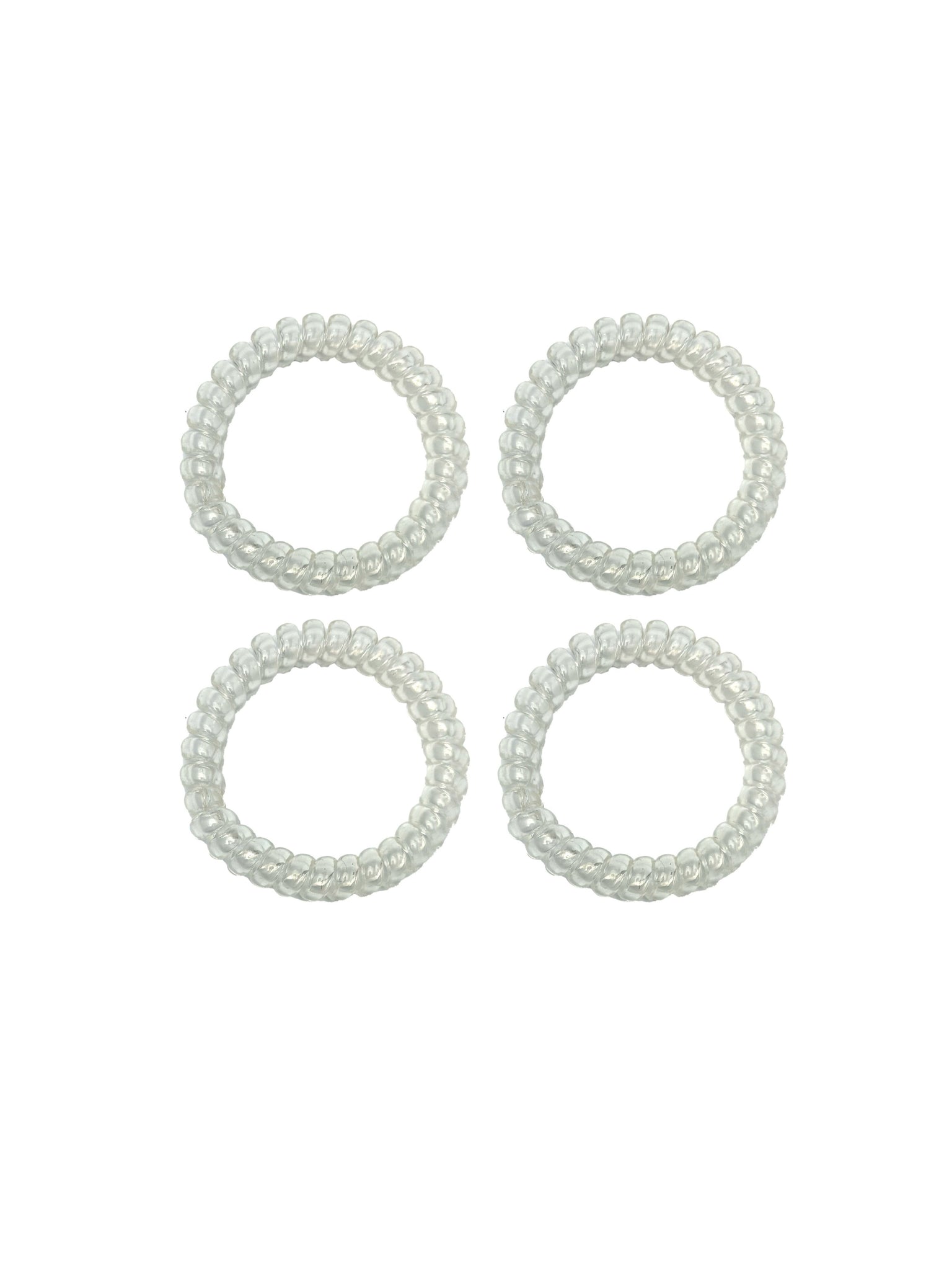 Spiralz Chewable Fidget Bracelets 4 Pack- Clear