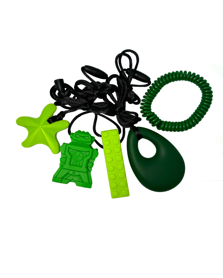 Green Lovers Chew Fidget Set