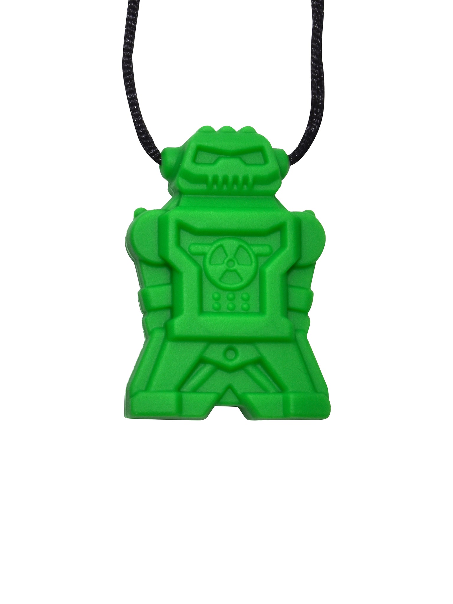 Robot Chew Clasp Necklace- (Green)