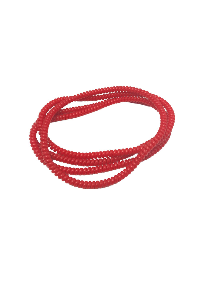 Spiralz Chewable Fidget Necklaces 4 Pack- Red