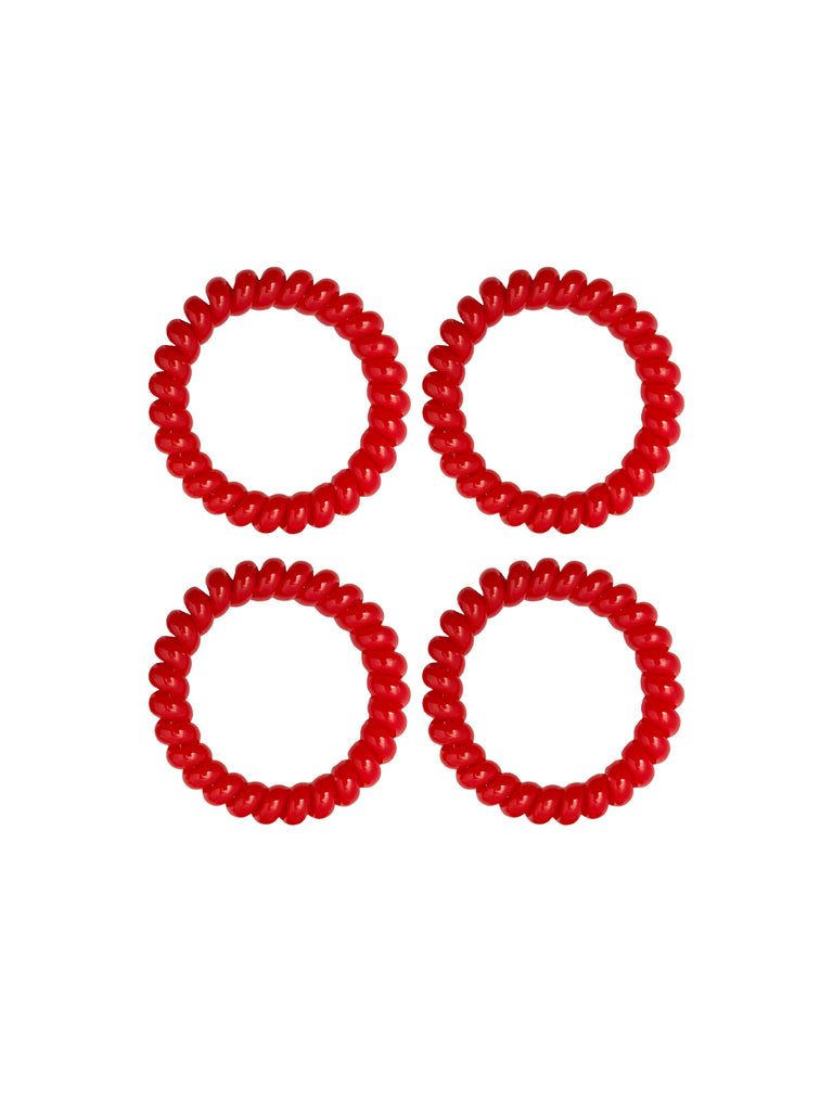 Spiralz Chewable Fidget Bracelets 4 Pack- Red