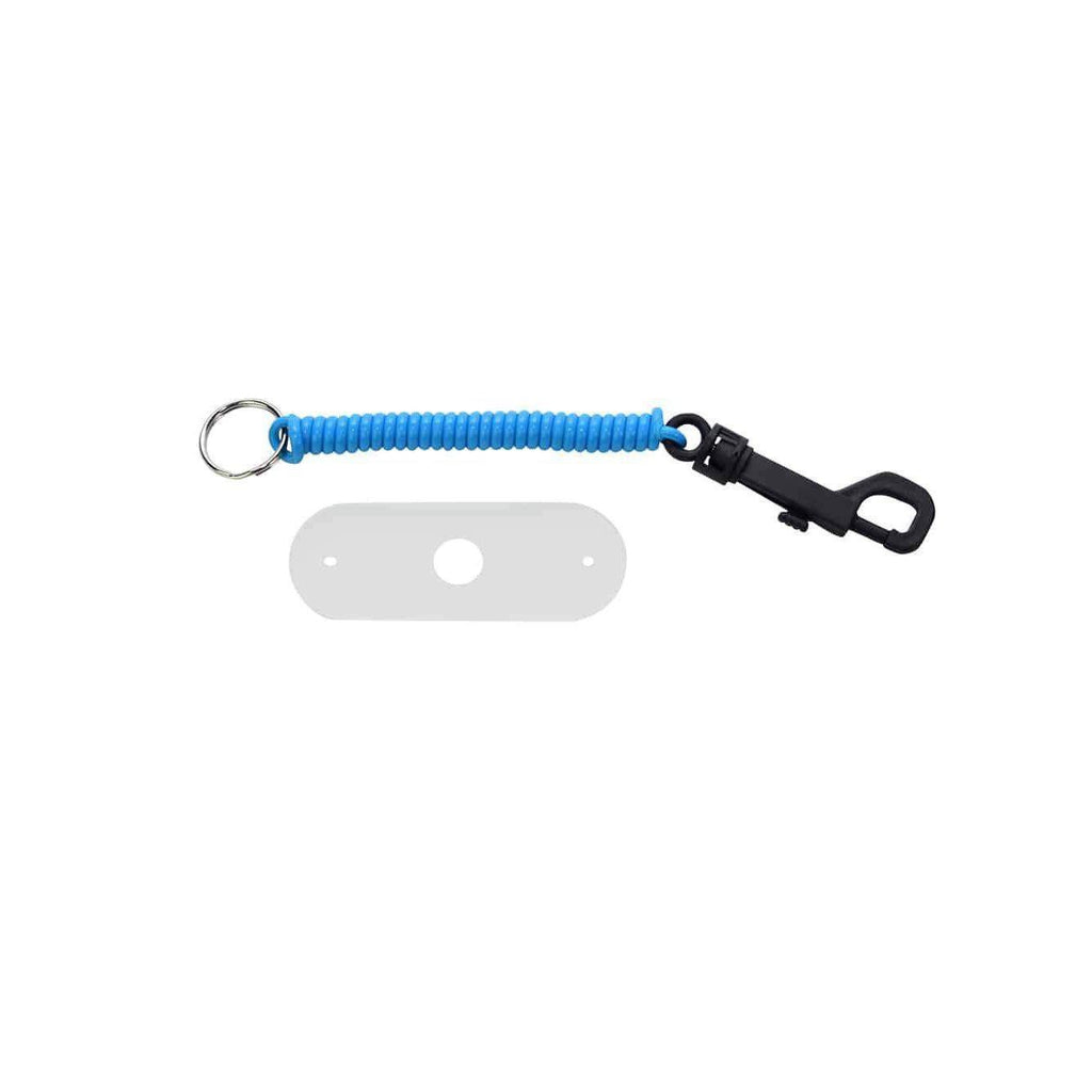 Springz Chew Holder-Aqua With Natural Strap chewy holder & strap Chubuddy 