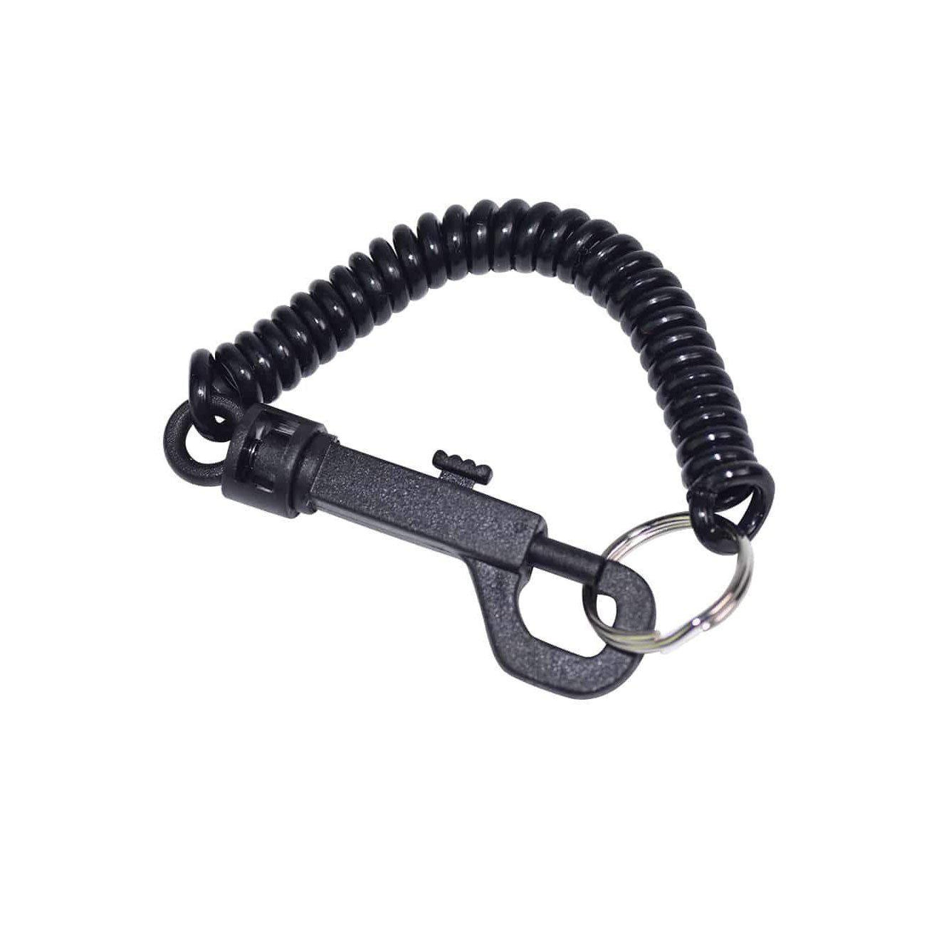 Springz Chew Holder-Black With Natural Strap