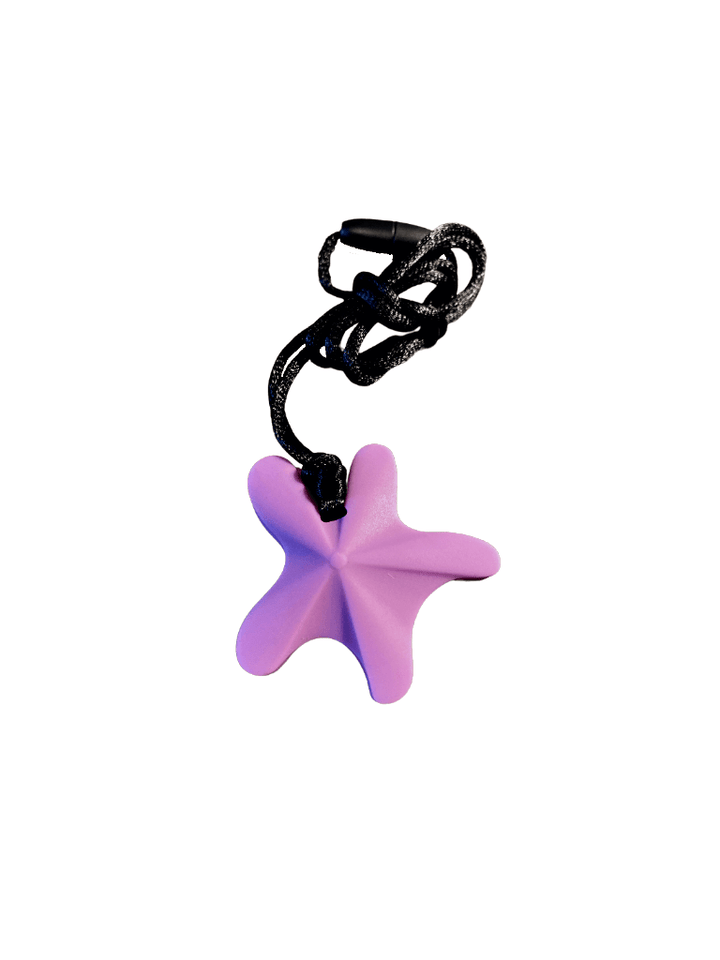 Starfish Chew Pendant- Lilac Color Chews &amp; Pendants Chubuddy 