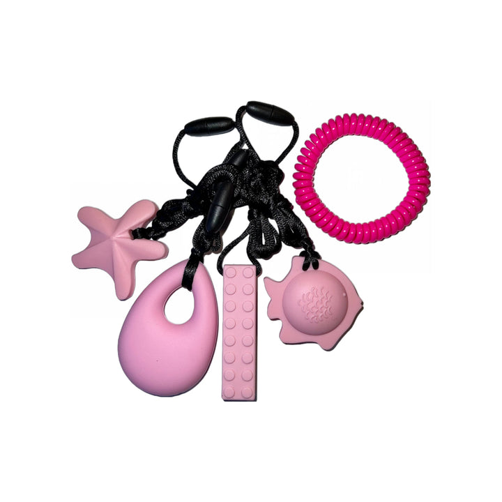 Pink Lovers Chew Fidget Set - Chew Factors 1 & 2 NEW ChuBuddy, LLC 