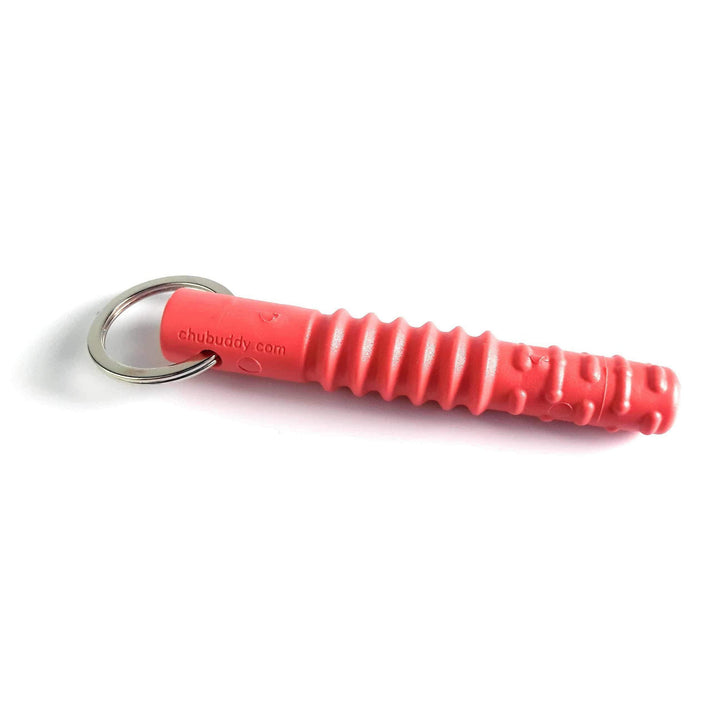 Zipper Zilla, Red | 70A Durometer Soft | Chew Factor 3.0 Strong | Attaches to Most Zippers | Easy Access Strong chews Chubuddy 
