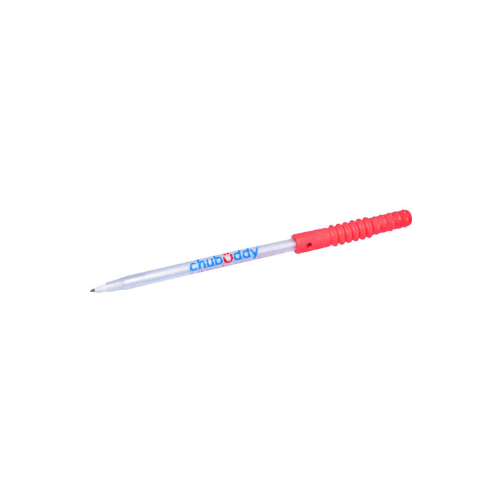 Topper Zilla, Red, Super Strong With Pen, Black Ink | 70A Durometer Soft | Chew Factor 3.0 Strong | Keeps Pens and Pencils Free From Damage | 2 Textured Chew Zones Strong chews Chubuddy 