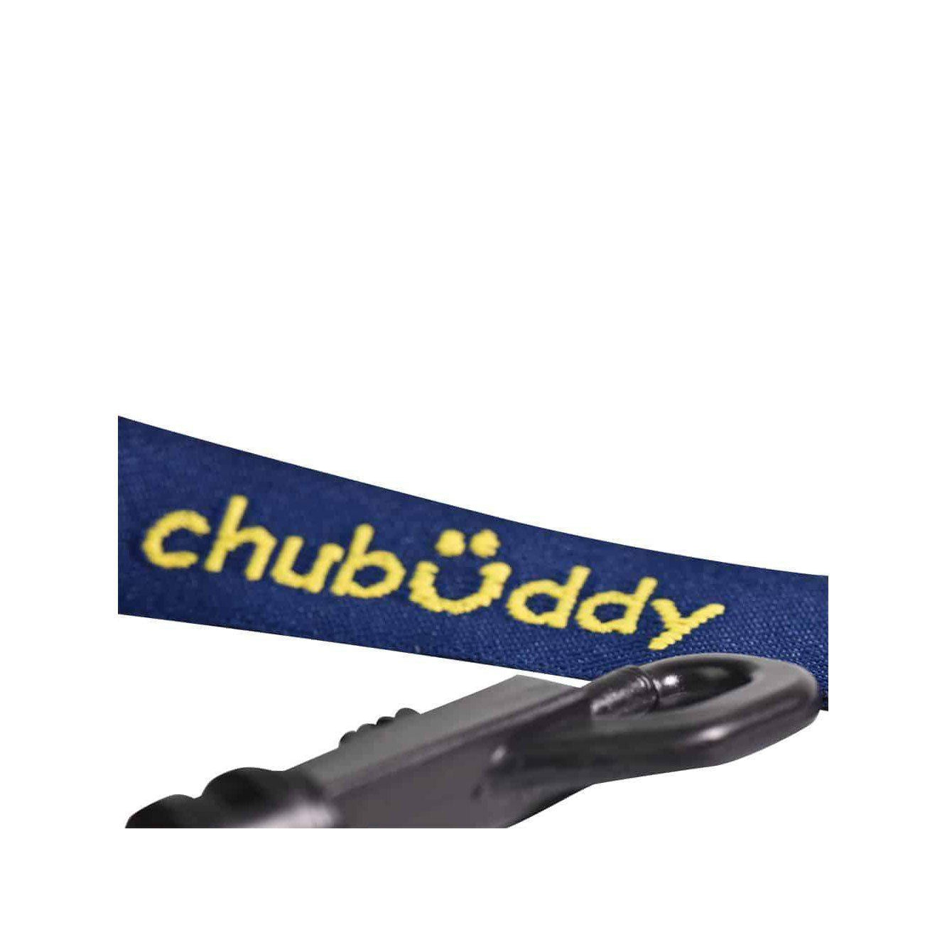 Chew Holder - Navy Embroidered Gold