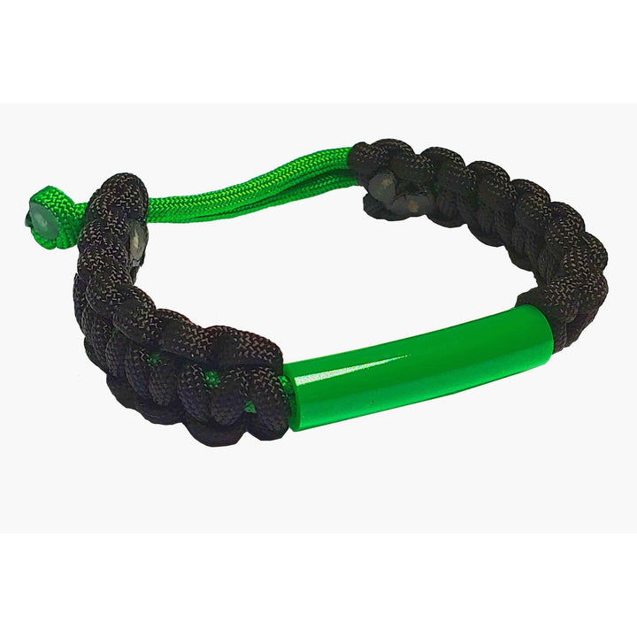 Parachewer Bracelet Green, non-toxic, ballistic nylon bracelet with Slim Strong Tube- IMPORTANT: Pick correct size using the sizing chart- PARACHWR-GRE Bracelets Chubuddy 