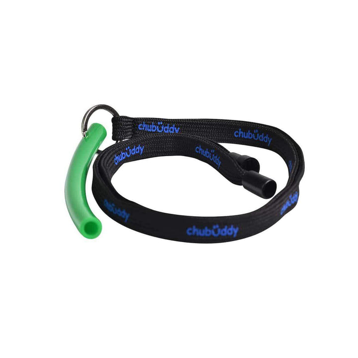 Neck Lanyard With Strong Tube Slim 3/8" Green Color Neck Lanyard And Strong Tube Slim Chubuddy 