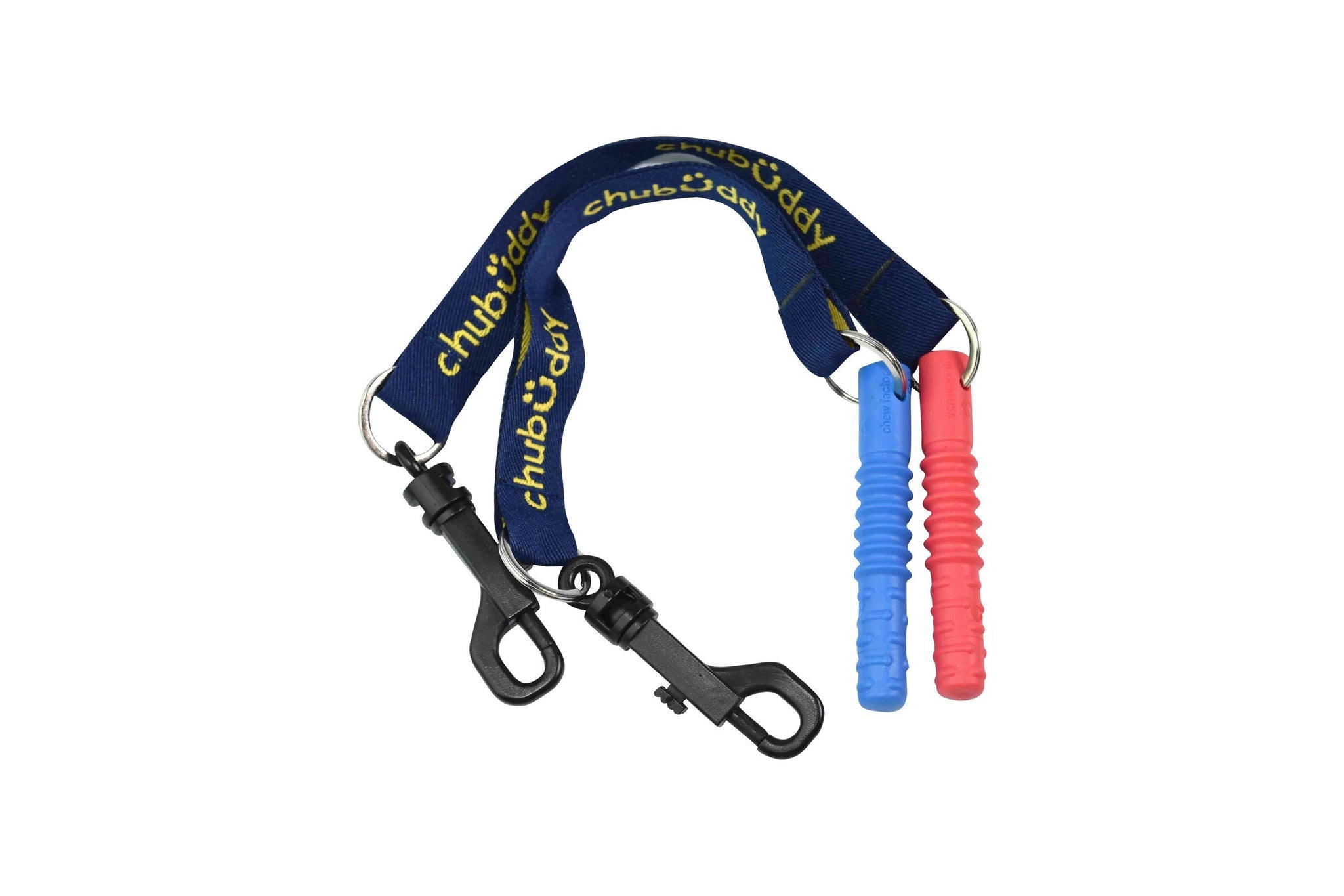 Tube Zilla Jr, Blue On Clip-On  | 70A Durometer Soft | Chew Factor 3.0 Strong | For Smaller Mouths