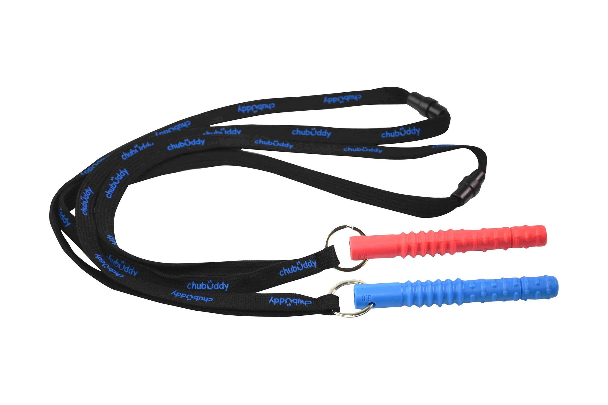 Tube Zilla, Red On Neck Lanyard | 70A Durometer Soft | Chew Factor 3.0 Strong | For Larger Mouths