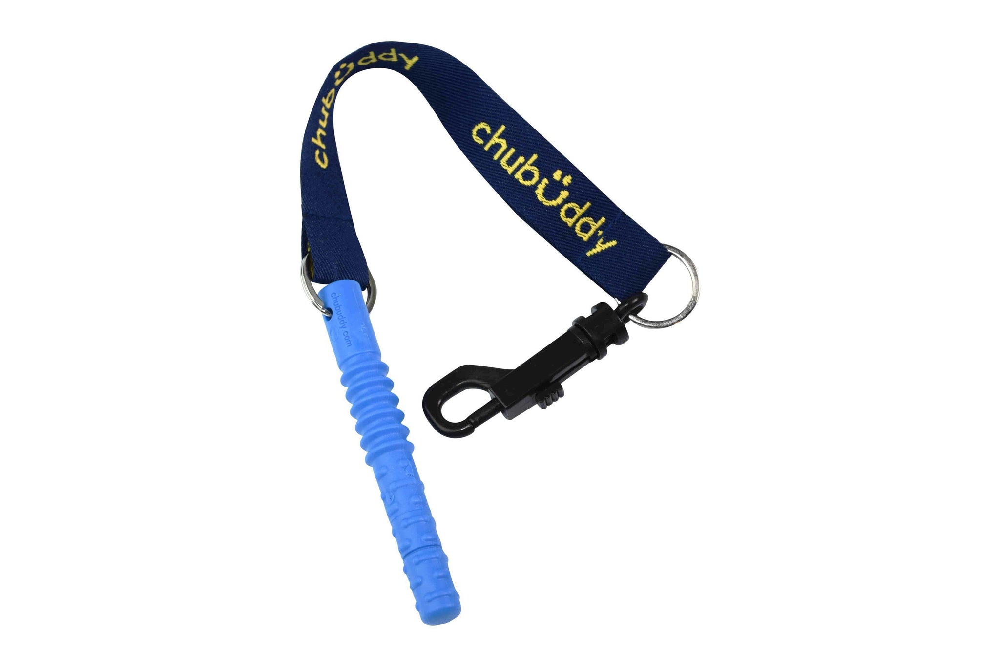 Tube Zilla, Blue On Clip-on  | 70A Durometer Soft | Chew Factor 3.0 Strong | For Larger Mouths