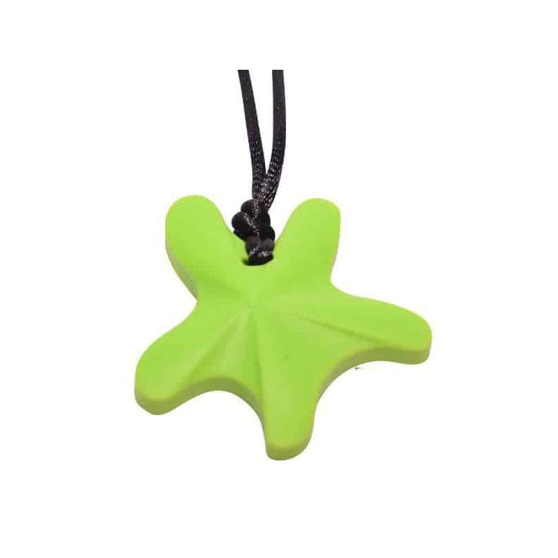 Starfish Chew Pendant- Lime Color