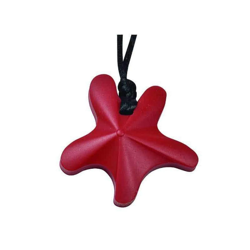Starfish Chew Pendant- Red Color