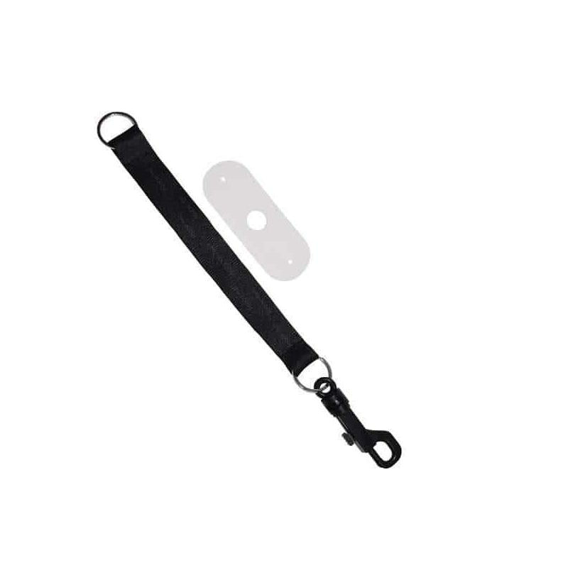 Chew Holder- Black Tether And Natural Strap